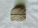  4MM Macrame Cord | 4 PLY Twisted Cotton Cord | 100% Natural Cotton Macrame Rope | for Macrame Handmade Plant Hanger | Macrame Wall Hanging | Macrame Craft Making | Macrame Cord | Macrame Thread | Sand