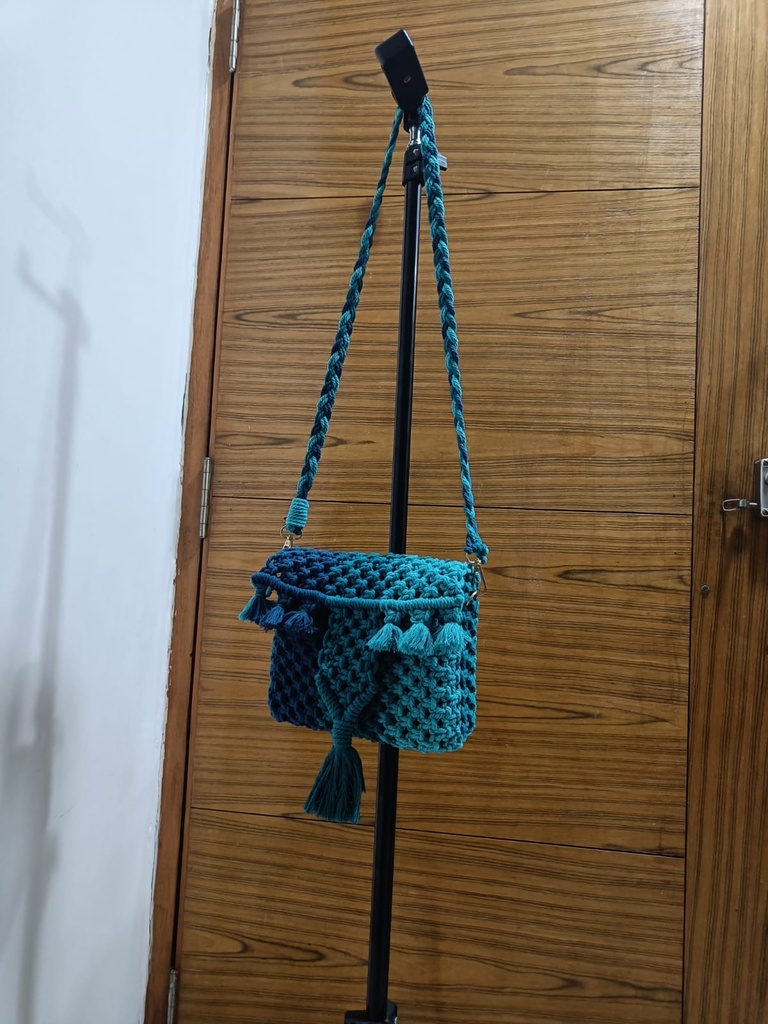 Saanvi Creations' Boho Box: The Compact Macrame Sling Bag | Macrame  Sling Bag | Macrame Baby Bag | Macrame Hand Bag | Sling Bag | Multi Color 