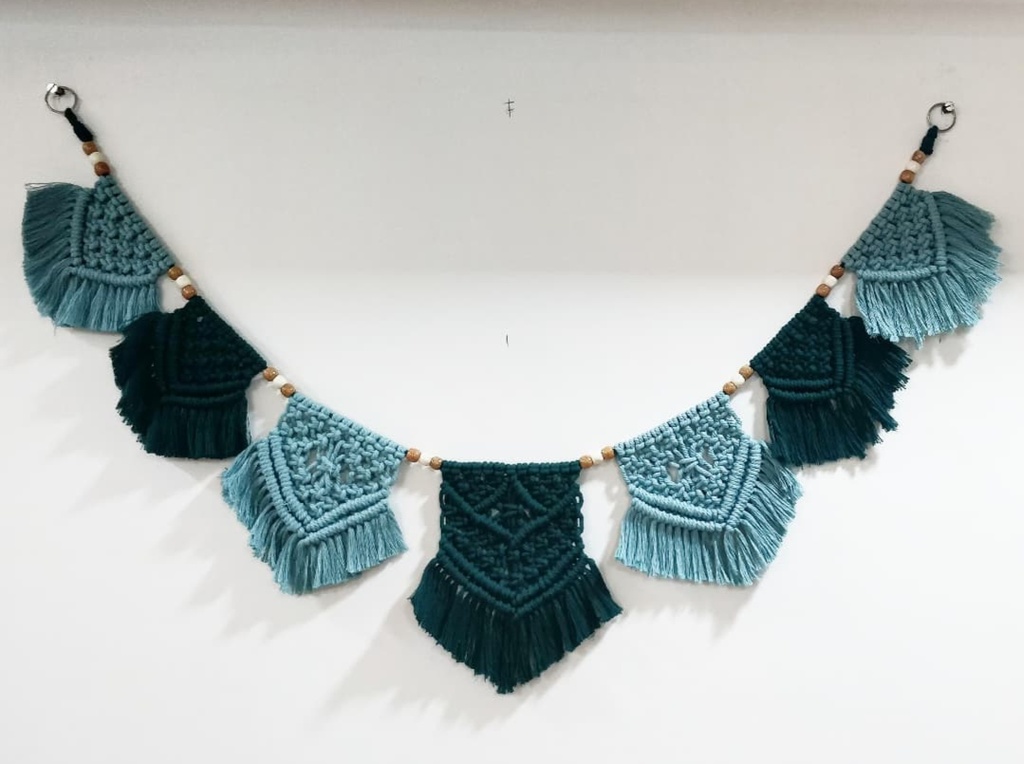 Saanvi Creation: A Vibrant Macrame Toran to Welcome Joy | Macrame toran for Door | Multi 