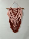 Minimalist Dowel Wall Hanger | Macrame Wall Hanging Decor | Boho Wall Décor | Handmade Wall Hanger | Wall Hanging For Living Room & Bed Room | Wooden Stick Wall Décor Beige
