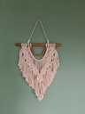 The Charming Wall Hanger | Macrame Wall Hanging Decor | Boho Wall Décor | Handmade Wall Hanger | Wall Hanging For Living Room & Bed Room | Wooden Stick Wall Décor Beige