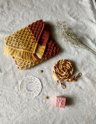  Saanvi Creations' Sunshine Vibes Macrame Bag: Multicolored Macrame Sling Bag | Macrame Mini Sling Bag | Macrame Baby Bag | Macrame Mini Hand Bag | Baby Bag | Sling Bag | Multi Color