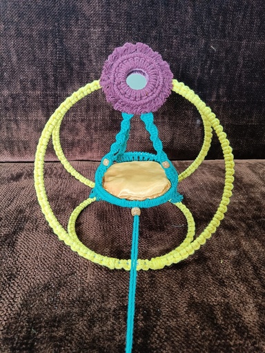 Saanvi Creations' Mini Macrame Swing: Kanha's Cozy Cradle | Macrame Swing