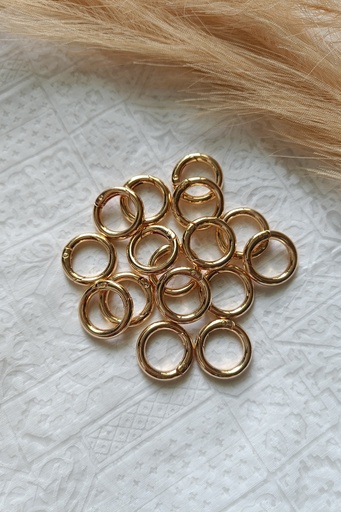  Saanvi Creation: Loop & Lock - Secure Your Style with the O-Ring and Buckle Set | O Golden Rings Lockable and Unlockable | Macrame Craft | Macrame Accessories