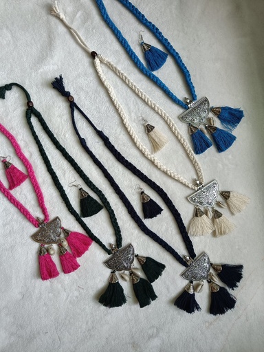 Saanvi Creation: A Multicolored Macrame Necklace to Reflect Your Mood | Macrame Necklace | Boho Necklace | Multi Color