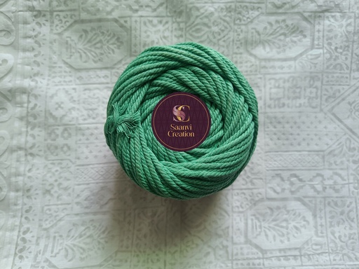 Pistachio Green 4MM Macrame Cord | 4 PLY Twisted Cotton Cord | 100% Natural Cotton Macrame Rope | Macrame Handmade Plant Hanger | Macrame Wall Hanging | Macrame Craft Making | Macrame Cord | Macrame Thread