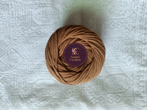 Chocolate Brown 4MM Macrame Cord | 4 PLY Twisted Cotton Cord | 100% Natural Cotton Macrame Rope | Macrame Handmade Plant Hanger | Macrame Wall Hanging | Macrame Craft Making | Macrame Cord | Macrame Thread