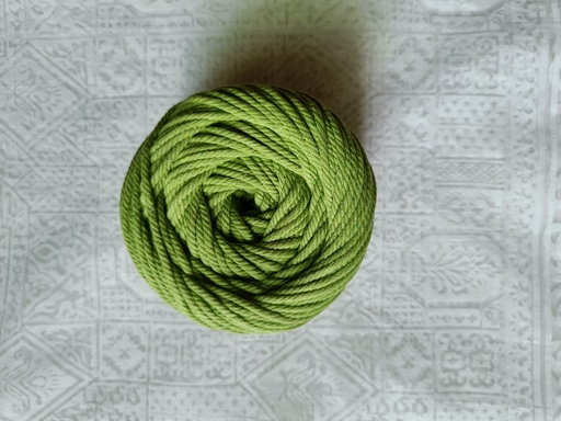 Parrot Green 4MM Macrame Cord | 4 PLY Twisted Cotton Cord | 100% Natural Cotton Macrame Rope | Macrame Handmade Plant Hanger | Macrame Wall Hanging | Macrame Craft Making | Macrame Cord | Macrame Thread