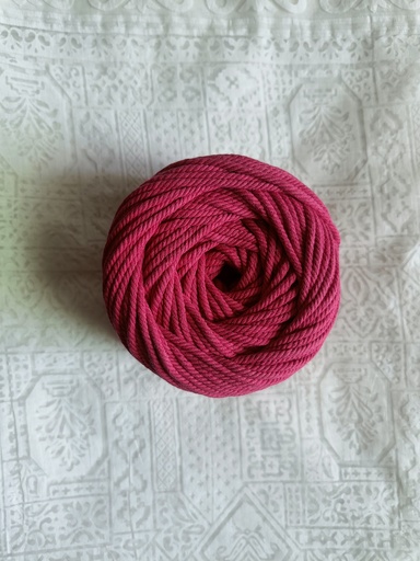  Rani Pink 4MM Macrame Cord | 4 PLY Twisted Cotton Cord | 100% Natural Cotton Macrame Rope | Macrame Handmade Plant Hanger | Macrame Wall Hanging | Macrame Craft Making | Macrame Cord | Macrame Thread