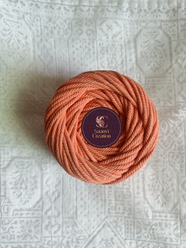 Dusty Pink 4MM Macrame Cord | 4 PLY Twisted Cotton Cord | 100% Natural Cotton Macrame Rope | Macrame Handmade Plant Hanger | Macrame Wall Hanging | Macrame Craft Making | Macrame Cord | Macrame Thread