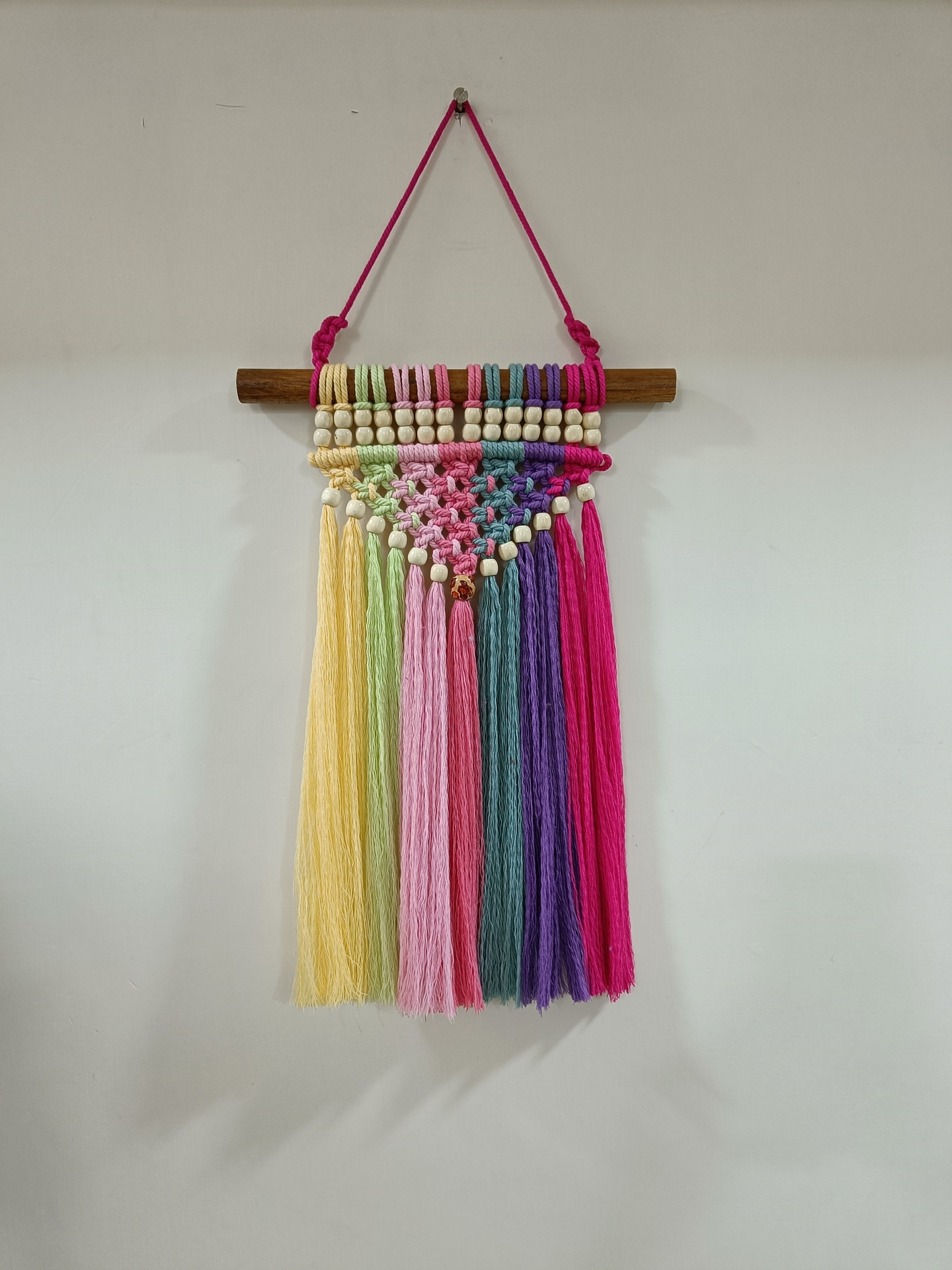 Over the Rainbow Macrame Wall Hanging Customizable Delight