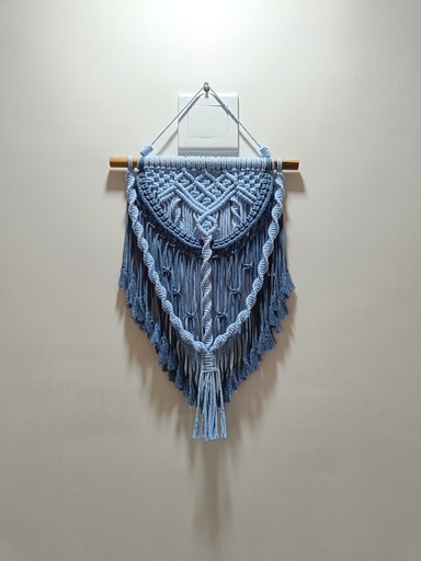 Cozy Elegant Macrame Wall Hanging| Macrame Wall Hanging Decor | Boho Wall Décor | Handmade Wall Hanger | Wall Hanging For Living Room & Bed Room | Wooden Stick Wall Décor Beige