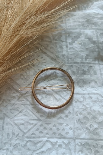 Crowned Glory - Golden Hairpins for Effortless Elegance | Round Shape Hair Pin | Macrame Hair Pin |  Golden Hair Clip | Macrame Accessories | Round Barrette 